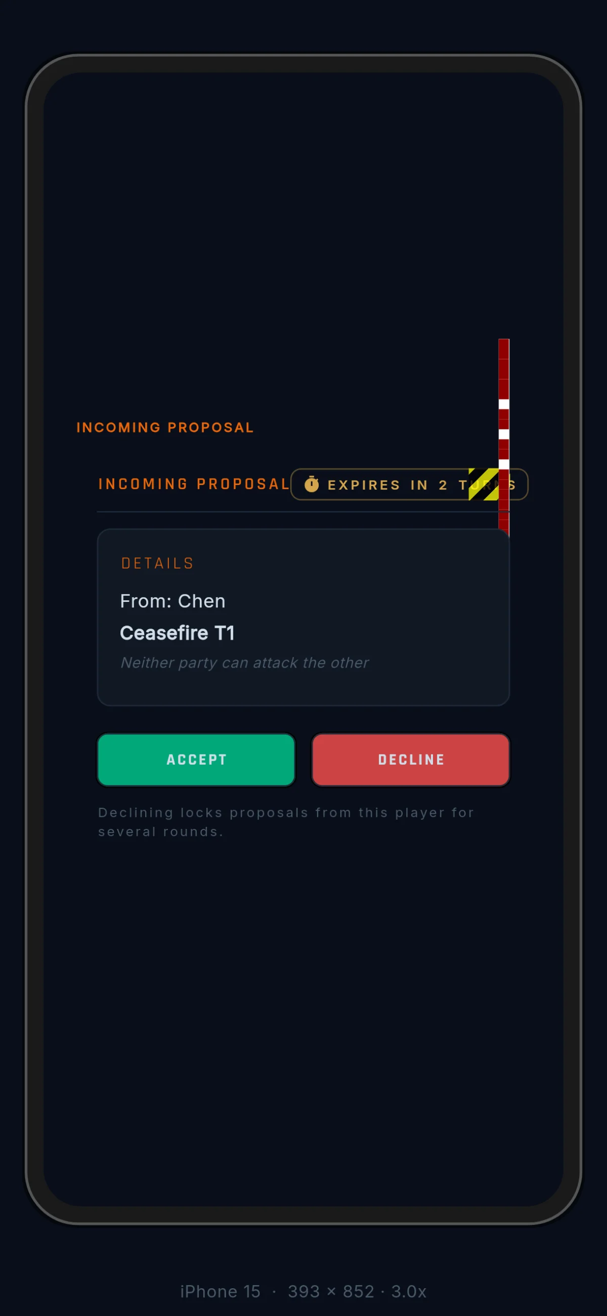 Reviewing an incoming proposal